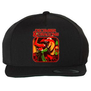 Christmas December & Dragons Wool Snapback Cap