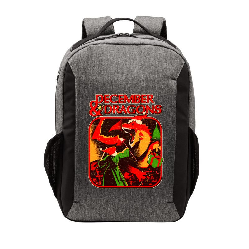 Christmas December & Dragons Vector Backpack