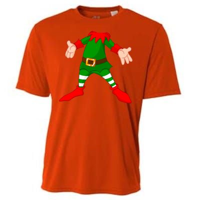 Christmas Elf Big Head Suit Cooling Performance Crew T-Shirt