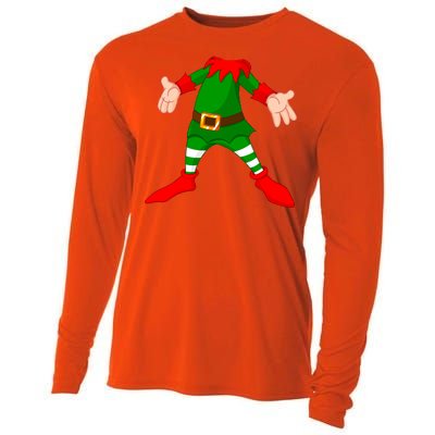 Christmas Elf Big Head Suit Cooling Performance Long Sleeve Crew