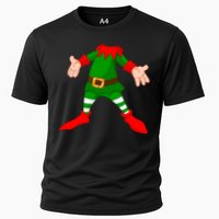 Christmas Elf Big Head Suit Cooling Performance Crew T-Shirt