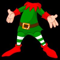 Christmas Elf Big Head Suit Cooling Performance Crew T-Shirt