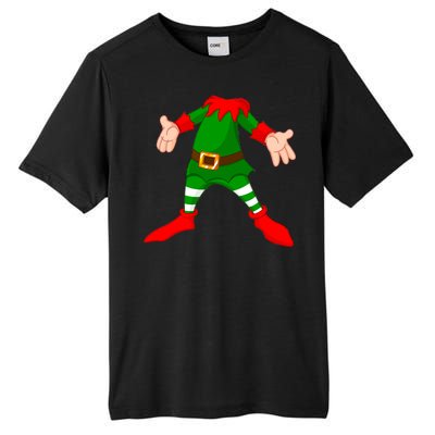 Christmas Elf Big Head Suit Tall Fusion ChromaSoft Performance T-Shirt