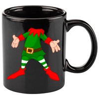 Christmas Elf Big Head Suit 11oz C Handle Ceramic Mug