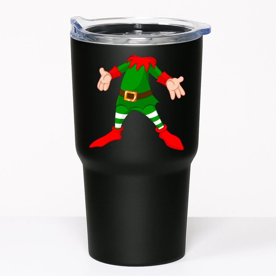 Christmas Elf Big Head Suit Tumbler