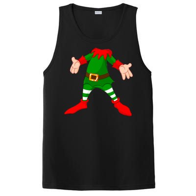 Christmas Elf Big Head Suit PosiCharge Competitor Tank