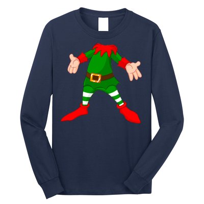 Christmas Elf Big Head Suit Long Sleeve Shirt