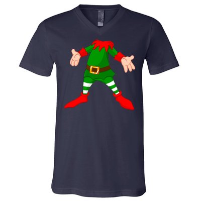 Christmas Elf Big Head Suit V-Neck T-Shirt