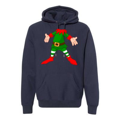 Christmas Elf Big Head Suit Premium Hoodie