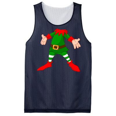 Christmas Elf Big Head Suit Mesh Reversible Basketball Jersey Tank