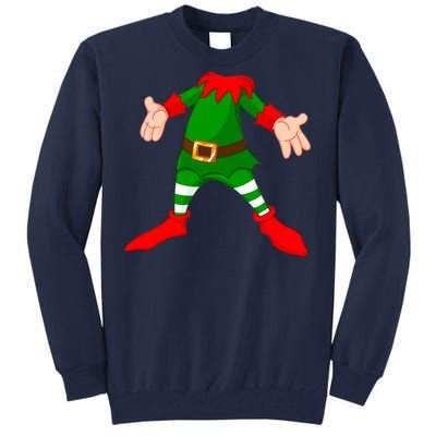 Christmas Elf Big Head Suit Tall Sweatshirt