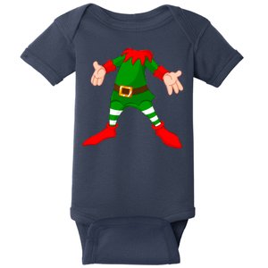 Christmas Elf Big Head Suit Baby Bodysuit