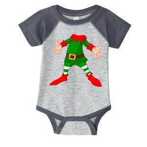 Christmas Elf Big Head Suit Infant Baby Jersey Bodysuit