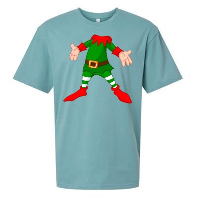 Christmas Elf Big Head Suit Sueded Cloud Jersey T-Shirt