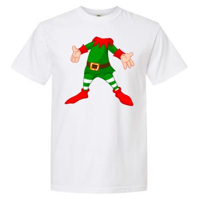 Christmas Elf Big Head Suit Garment-Dyed Heavyweight T-Shirt