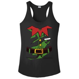 Christmas Elf Costume Funny Ladies PosiCharge Competitor Racerback Tank