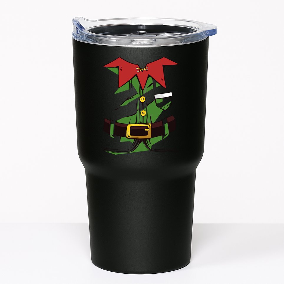 Christmas Elf Costume Funny Tumbler