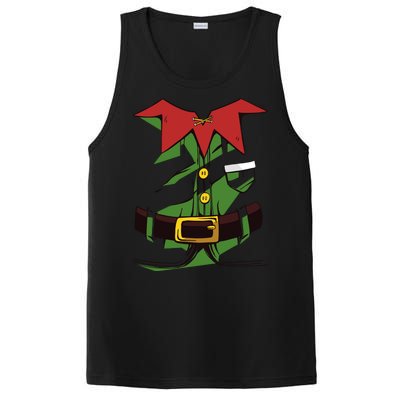 Christmas Elf Costume Funny PosiCharge Competitor Tank