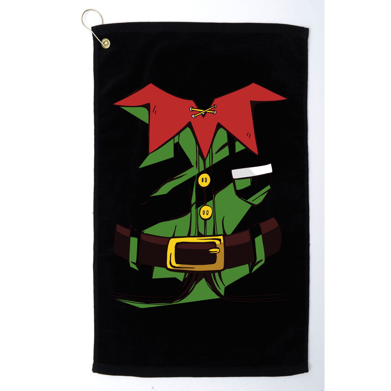 Christmas Elf Costume Funny Golf Towel