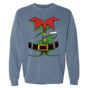 Christmas Elf Costume Funny Garment-Dyed Sweatshirt