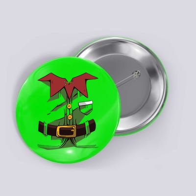 Christmas Elf Costume Funny Button