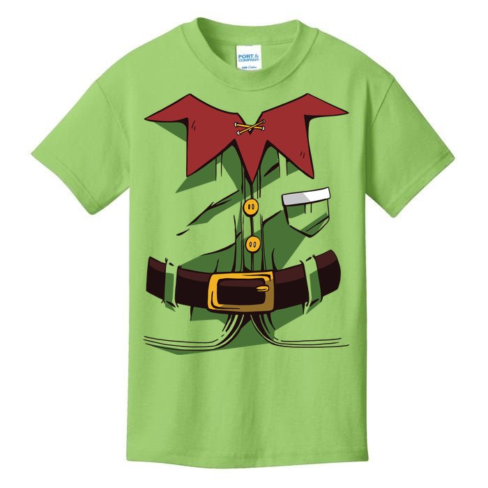 Christmas Elf Costume Funny Kids T-Shirt