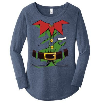 Christmas Elf Costume Funny Women's Perfect Tri Tunic Long Sleeve Shirt