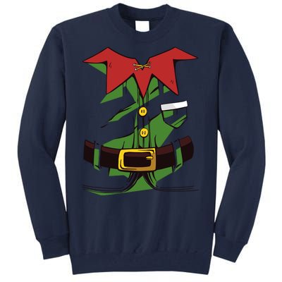 Christmas Elf Costume Funny Tall Sweatshirt