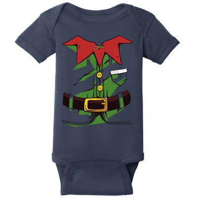 Christmas Elf Costume Funny Baby Bodysuit