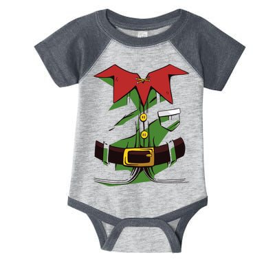 Christmas Elf Costume Funny Infant Baby Jersey Bodysuit