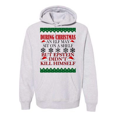 Christmas Elf May Sit On A Shelf But Epstein Didn't Kill Himself Premium Hoodie