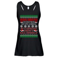 Christmas Elf May Sit On A Shelf But Epstein Didn't Kill Himself Ladies Essential Flowy Tank
