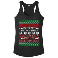 Christmas Elf May Sit On A Shelf But Epstein Didn't Kill Himself Ladies PosiCharge Competitor Racerback Tank