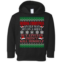 Christmas Elf May Sit On A Shelf But Epstein Didn't Kill Himself Toddler Hoodie