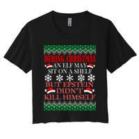 Christmas Elf May Sit On A Shelf But Epstein Didn't Kill Himself Crop Top