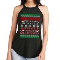 Christmas Elf May Sit On A Shelf But Epstein Didn't Kill Himself Women's Perfect Tri Rocker Tank
