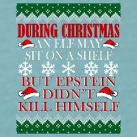 Christmas Elf May Sit On A Shelf But Epstein Didn't Kill Himself Sueded Cloud Jersey T-Shirt