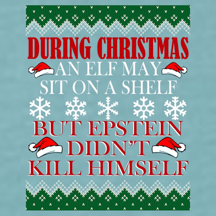 Christmas Elf May Sit On A Shelf But Epstein Didn't Kill Himself Sueded Cloud Jersey T-Shirt