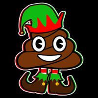 Christmas Elf Poop Emoji Cooling Performance Crew T-Shirt