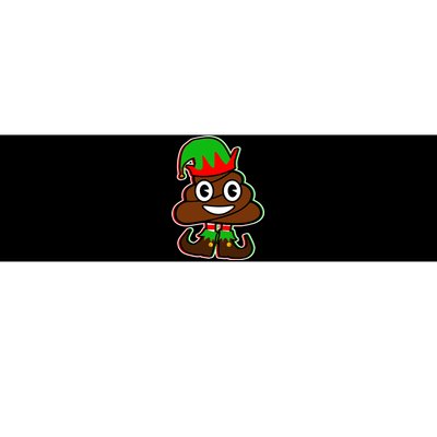 Christmas Elf Poop Emoji Bumper Sticker