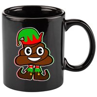 Christmas Elf Poop Emoji 11oz C Handle Ceramic Mug