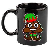 Christmas Elf Poop Emoji 11oz C Handle Ceramic Mug