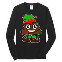 Christmas Elf Poop Emoji Tall Long Sleeve T-Shirt