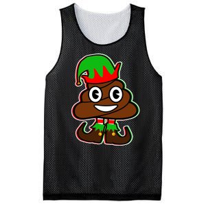 Christmas Elf Poop Emoji Mesh Reversible Basketball Jersey Tank