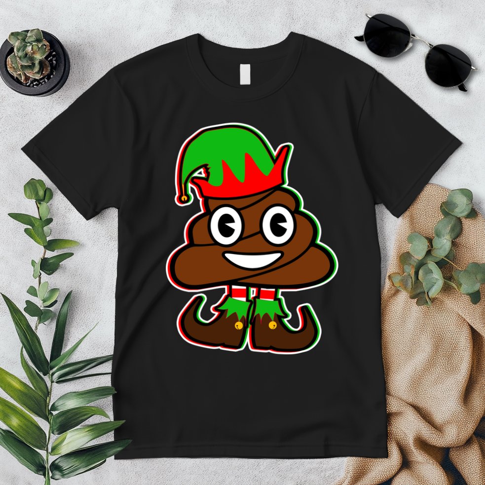 Christmas Elf Poop Emoji Premium T-Shirt