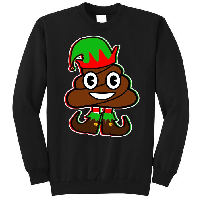 Christmas Elf Poop Emoji Tall Sweatshirt