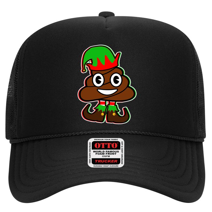 Christmas Elf Poop Emoji Trucker Hat