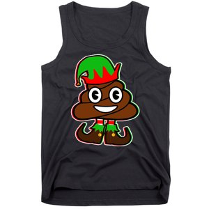 Christmas Elf Poop Emoji Tank Top