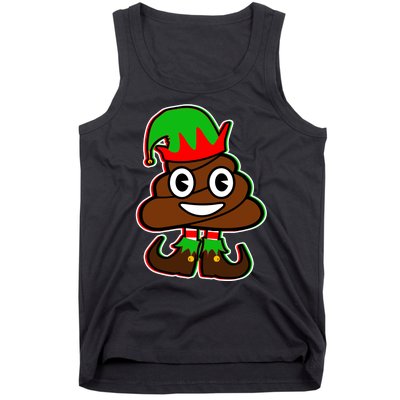 Christmas Elf Poop Emoji Tank Top