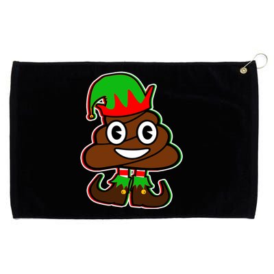 Christmas Elf Poop Emoji Grommeted Golf Towel